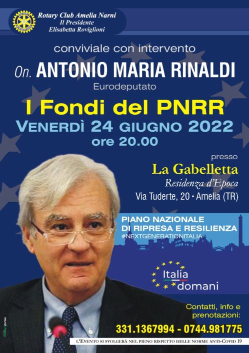 CONVIVIALE VENERDI’ 24 GIUGNO 2022