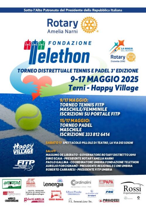 Torneo tennis e padel Uniti per Telethon